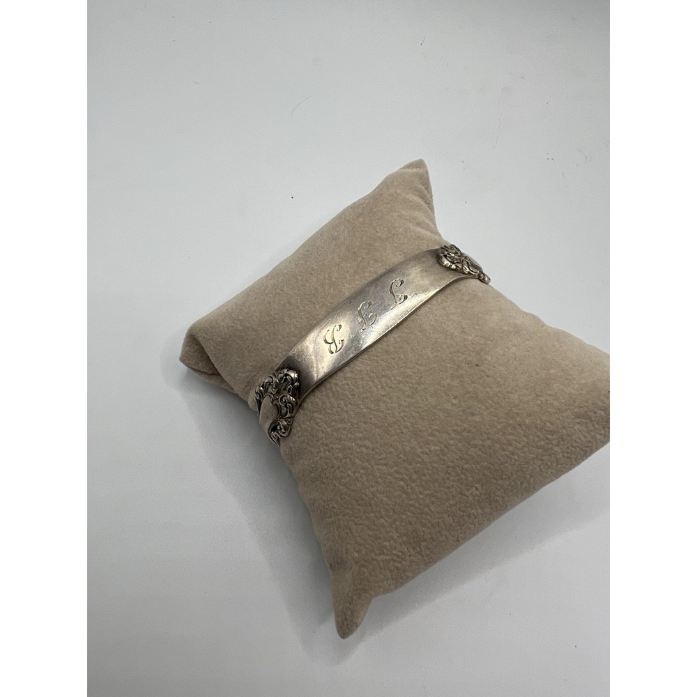 REED AND BARTON STERLING SILVER SPOON CUFF BRACELET